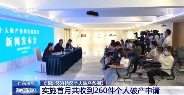 深圳经济特区个人破产条例实施首月共收到260件个人破产申请